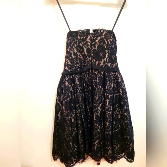 Robert Rodriguez Strapless Black Lace Dress - Picture 2 of 8